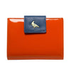 Orange Patent Leather  Wallet - Wren