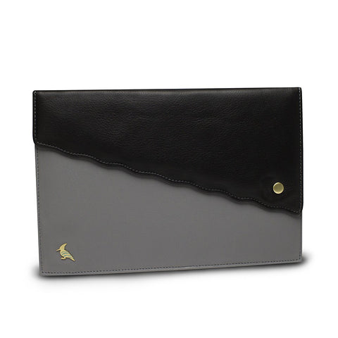 Black Leather Portfolio - Swan