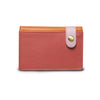 Pink Leather Business Card Holder Wallet - Sparrow