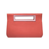 Pink Leather Clutch Handbag - Whippoorwill