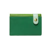 Green Leather Business Card Holder Wallet - Sparrow