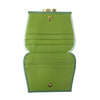 Green Leather Coin Purse Wallet - Canary