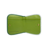 Green Leather Coin Purse Wallet - Canary