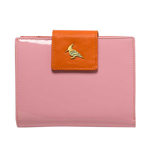 Pink Patent Leather  Wallet - Wren
