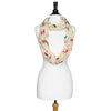 Toucan Infinity Scarf in White